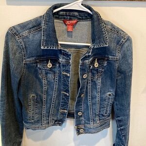 Arizona Jean Co. Cropped Blue Denim Jacket